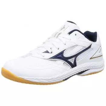 MIZUNO Ping ping ping ping ping ping ping ping ping shoule 9 Белый Темно-золотой 24,5 см 2E