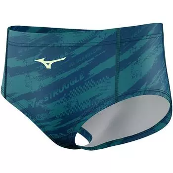 Mizuno Professional Racing Quick-Dry Breathable Triangle Swim Trunks Men swimwear Dark-Blue N2CBC147 2XL