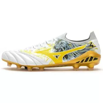 Mizuno Sergio Ramos x Morelia Neo 3 Beta SR4 Elite Lion and Wolves Мужские кроссовки White Champion-Gold Cool-Grey P1GA229604 40