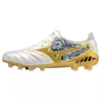 Mizuno Sergio Ramos x Morelia Neo 3 SR4 Japan Lion and Wolves Мужские кроссовки белые чемпионы-золотые P1GA229704 40.5