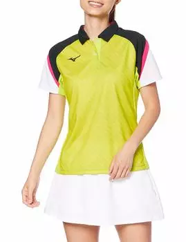 Mizuno Short Sleeve Game Lime Size M Size M Women s Shirt, Green, (62JA0212), (Japan)