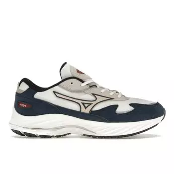 Mizuno Синие кроссовки унисекс Wave Rider Beta Insignia Белый белоснежный песочный D1GA330904 40.5