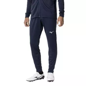 Mizuno Soccer Wear Long Pants Jersey Slim Silhouette Unisex P2MDB090 Navy Warm-up Sweat-absorbent Quick-drying
