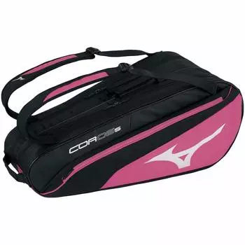 MIZUNO Soft Racket Bag 63JD0501 Black x Pink 6 Pieces Tennis/Tennis 97