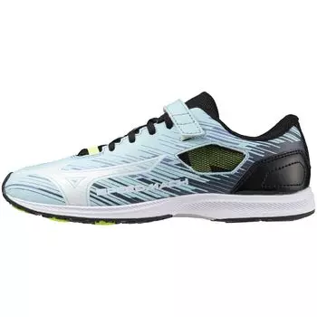 Mizuno Speed Mach 3 Junior Light Blue x White x Size for Perfect for Sports Days and School Commutes Shoes, Purple, 23.0 cm, 2E, Boys, Lightweight,