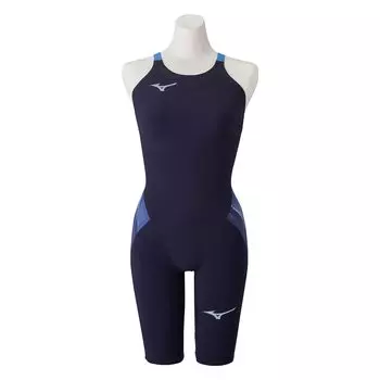 [Mizuno] Swim Competitive Swimsuit Girls GXSONIC V MR Half Suit [FINA Approved] N2MG0202 20 Aurora Blue 130