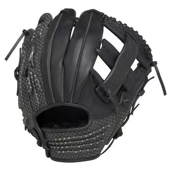 Mizuno TECH FIRE Softball Size 1AJGR16310 09 Glove, All-Around, Men s, (Black/FF) чёрный