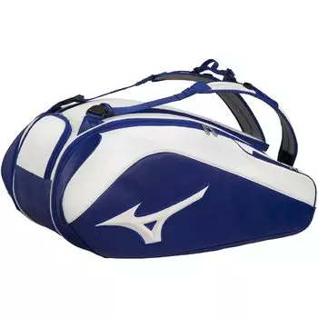 MIZUNO Tennis Racket Bag TOUR09g 63GD3002 Blue x White (9 pieces)