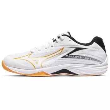 Mizuno Thunder Blade Z White Gold Black Unisex Sneakers V1GA237010 42