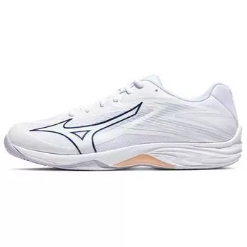 Mizuno Thunder Blade Z White Navy Peony Women Sneakers Peach-Parfait V1GC237000 44