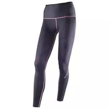 Mizuno Тренировочные леггинсы Biogear BG9000 Dynamotion Fit без шитья Защита от ультрафиолета UV 2WAY Stretch женские черные розовые S