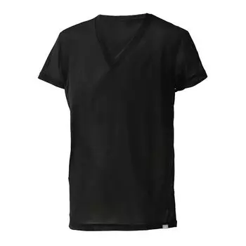 Mizuno Внутренний Calair Короткий рукав Сухой Пот Быстро Высоко Черная Футболка, Нижнее белье, Легкий, Прохладный, V-образный вырез, Футболка, Aeroflow, Впитывающий, Сушка, чёрный