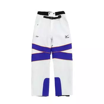 Mizuno Водонепроницаемые ветрозащитные лыжные брюки унисекс брюки белые Z2CGA501 S