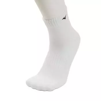 [Mizuno] Volleyball Wear Short Socks Club Practice Junior V2MX8001 White x Black Japan 21-23 (Equivalent to Japanese Size S)