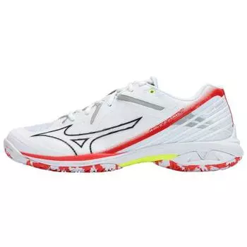 Mizuno Wave Claw 3 Широкие белые сияющие красные кроссовки унисекс Ebony 71GA244305 37
