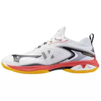 Mizuno Wave Claw Neo 3 Wide White Grey Pink Unisex Sneakers 71GA247325 36.5