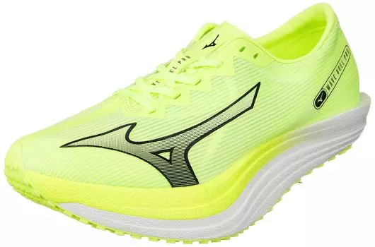 Mizuno Wave Duel Pro Track and Field Short Track and Field 2E Shoes, Club, Competition, Lightweight, Distance, Spikes, Track, Lime/Black/White, 25.5