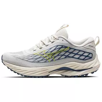 Mizuno Wave Inspire 20 SSW Off White темно-синие унисекс кроссовки кремовые J1GC241354 40