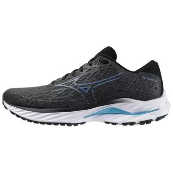 Mizuno Wave Inspire 20 Super Wide Железный синий Мужские кроссовки Черные J1GC244552 42