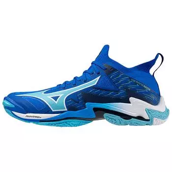 Mizuno Кроссовки Wave Lightning Neo 3 Mugen Blue Unisex White Estate-Blue V1GA240201 38