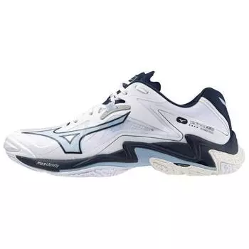 Mizuno Wave Lightning Z8 белые темно-синие мужские кроссовки Saxophone V1GA240053 42