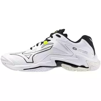 Mizuno Wave Lightning Z8 Volleyball Size 3E Shoes, Club/Indoor, Wide, Lightweight, White/Black, 27.0 cm,
