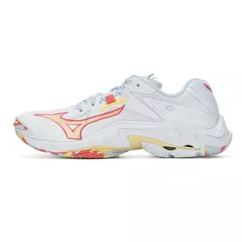 Mizuno Wave Lightning Z8 White Calypso Coral Men Sneakers Pale-Banana V1GC240030 38.5