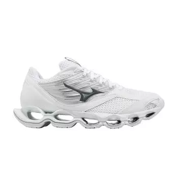Кроссовки Mizuno Wave Prophecy 13 S белые серебристые унисекс J1GC248331 40.5