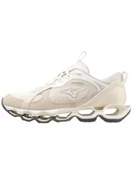 Mizuno Wave Prophecy B2 Perfect for and Ivory and Size 2E Sneakers, Commuting, School, Lifestyle, Casual, White, 25.5 cm,