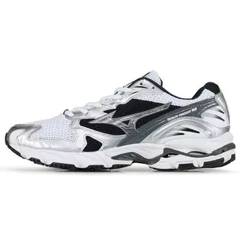 Mizuno Wave Rider 10 Белые Серебристые Черные Мужские Кроссовки D1GA210405 43