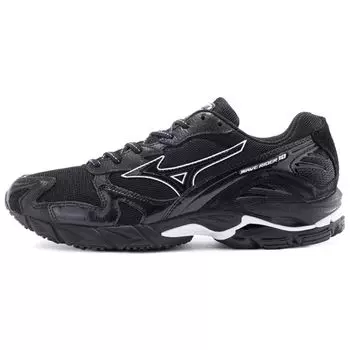 Mizuno Wave Rider 10 Черные кроссовки унисекс белые D1GA202909