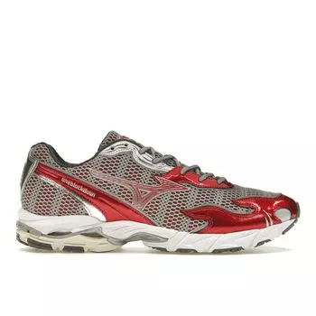 Mizuno Wave Rider 10 Flame Wave One Block Down Koi Мужские кроссовки красный, серый, белый D1GD232701 39