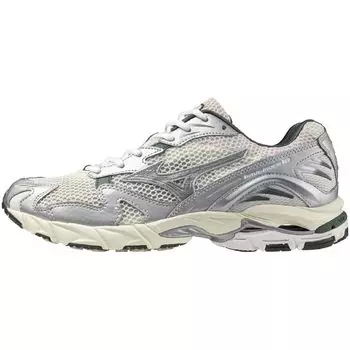 Mizuno Wave Rider 10 Perfect for and x Green x Light Size 2E Sneakers, Commuting, School, Lifestyle, Stylish, Off-White Beige, 25.0 cm,