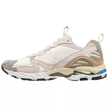 Mizuno Wave Rider 10 Premium Snow White Бежевые кроссовки унисекс D1GA222606 38