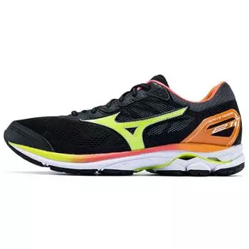Mizuno Wave Rider 21 Мужские кроссовки Черный Зеленый J1GC180844