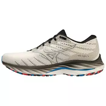 Кроссовки Mizuno Wave Rider 28 Белоснежные Индиго Мужские Индиго-овсянка J1GC226301 41