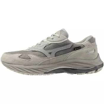Mizuno Wave Rider B GTX Waterproof Perfect for and Gray x Gray x Light Size 2E Gore-Tex Sneakers, Commuting, School, Lifestyle, Gray, 25.0 cm,