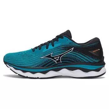 Mizuno Wave Sky 6 Enamel Blue Мужские кроссовки Бирюзово-белый черный J1GC220254 41