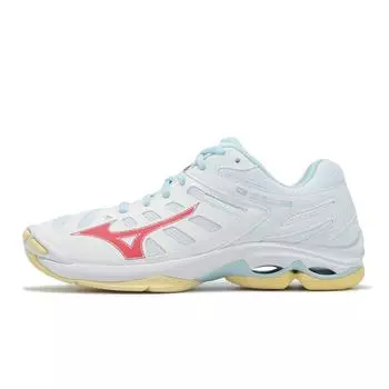 Mizuno Wave Voltage 2 White Calypso Coral Men Sneakers Pale-Banana V1GC246030 36