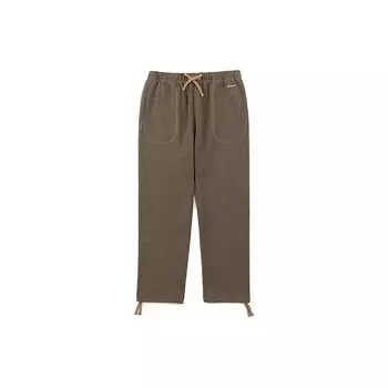 Mizuno X Использование Сотрудничество Однотонный Свободный крой С манжетами Вязаные Спортивные штаны Унисекс брюки Кофейно-коричневый D2CD33I156 L