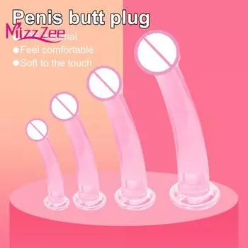 Mizz Zee Anal Touch Feeling Plug Мягкая пробка без помощи рук TPE Анальная секс-игрушка S