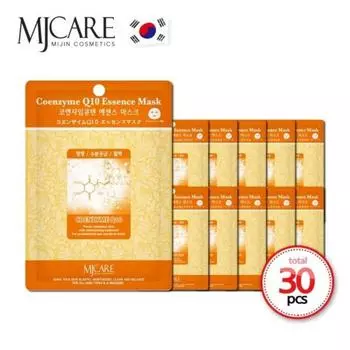 MJ Care Essence Mask Pack Q10 30 листов x 23 г, 1 шт., количество за штуку