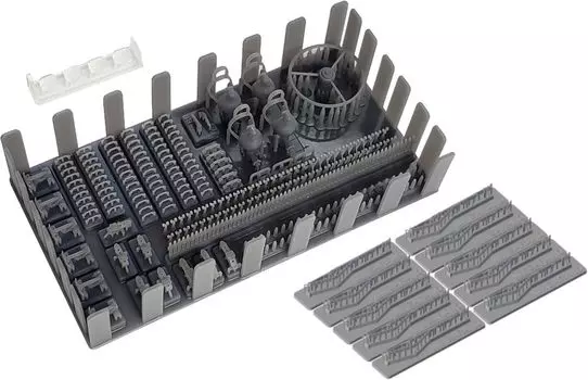 MJ Miniature American Half Track Detail Up Set Version 2 with M1 Garand Sling Plastic Model Parts MJEZ35033V 1/35 M3/M16 (for Tamiya)