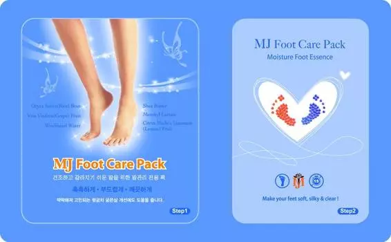 MJCARE FOOT CARE PACK Увлажняющая маска-носочки для ног 37,3г