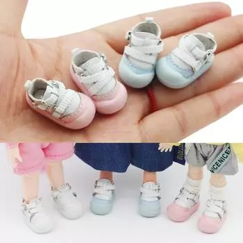 MJD 1/12 Куклы Обувь для кукол OB11 BJD Куклы Обувь для кукол своими руками Куклы Мягкая обувь для кукольного домика на клею розовый