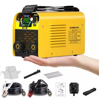 MJUM Arc Welding Machine by Welding Expert 100V Welding Max Output LCD Mini Compatible with and TIG IGBT Inverter Supports Plates up to 8mm Automatic
