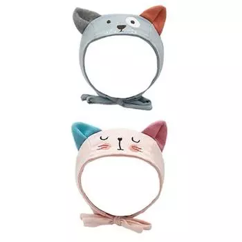 MK Baduki Cat Вертикальная шапочка для новорожденных, комплект из 2 предметов, корейские детские товары