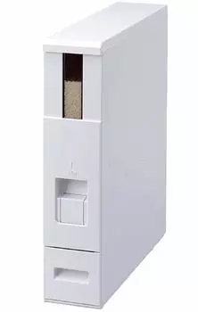 MK Seiko Rice Bottle 6kg Slim Width 10cm Made of Steel Plate Rice Stocker Lever Method Rice Ace White with Casters (Sturdy/Rust Resistant) RCB-06SW белый