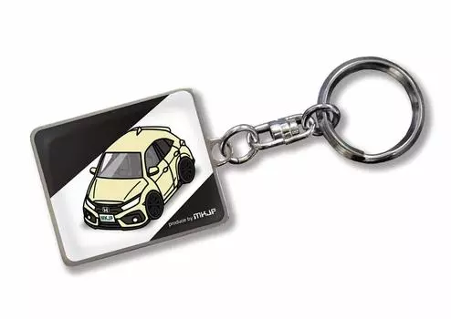 MKJP Custom Key Holder Honda Civic FK7 Base: Black, gold
