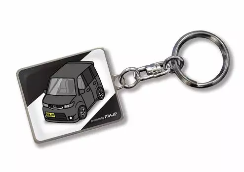 MKJP Custom Keychain Honda Zest Spark JE1 2 Black Car Black Base Color чёрный